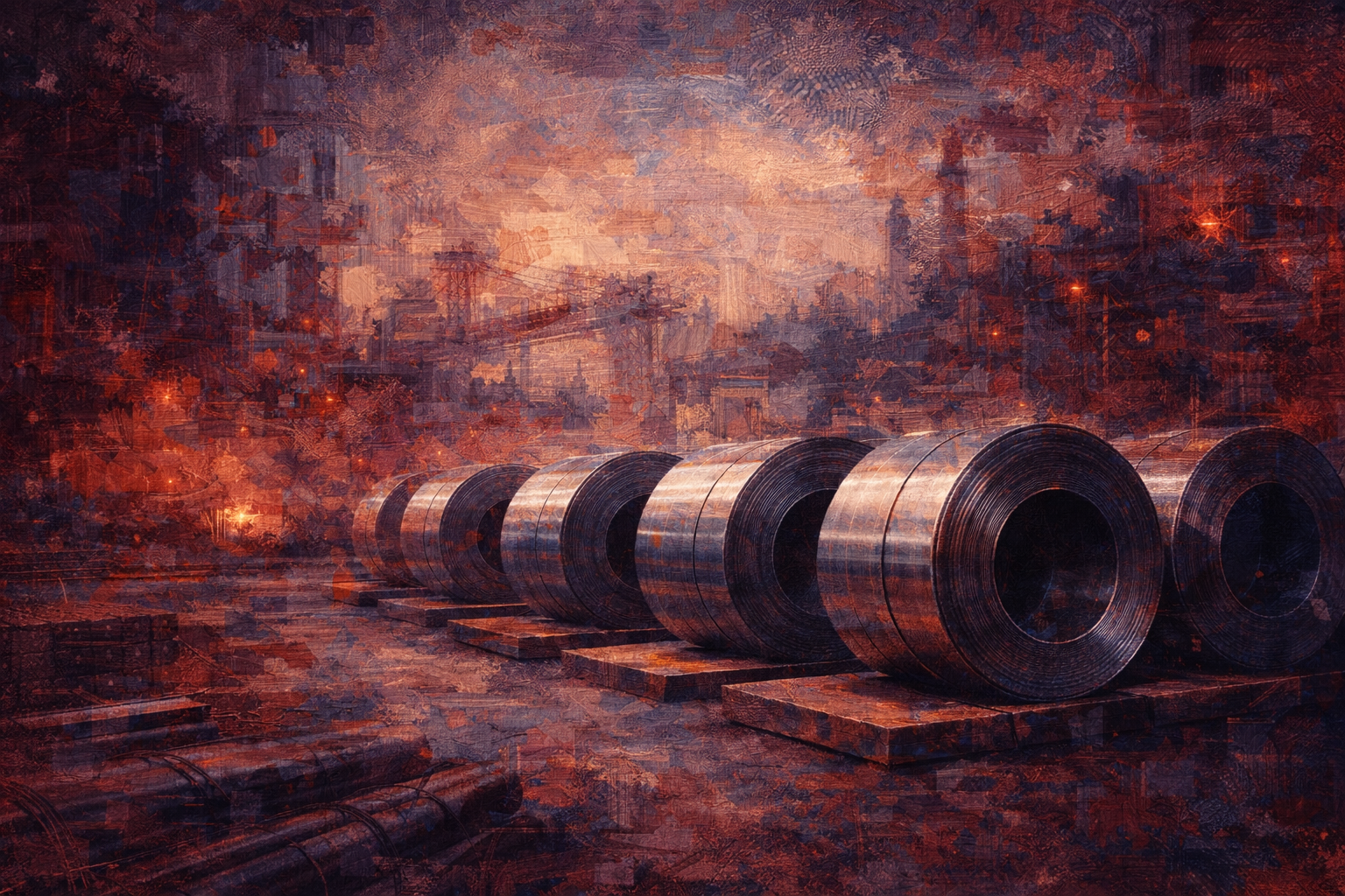 Steel coil industrial manufacturing